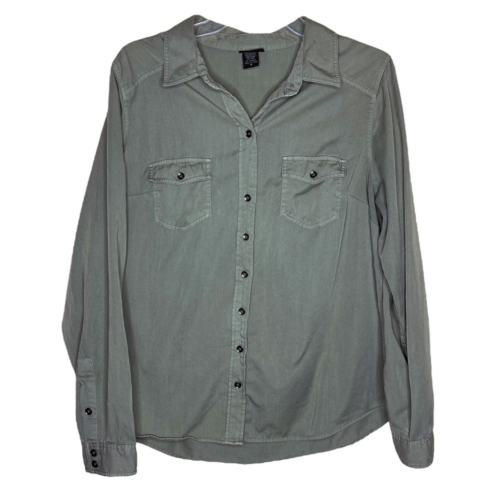 Torrid Rayon Button Down Front Pocket Shirt Women's Plus 0X